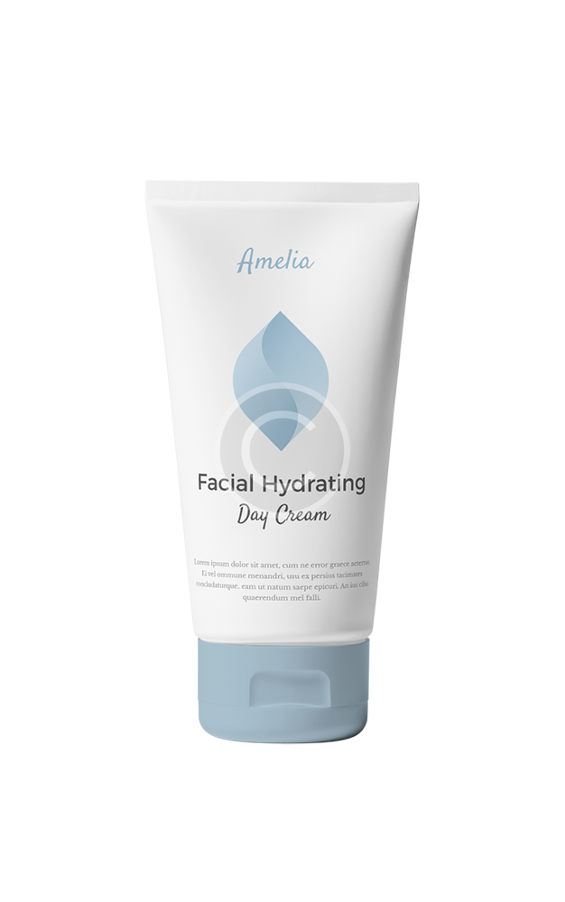 Facial hydrating day cream in a tube.