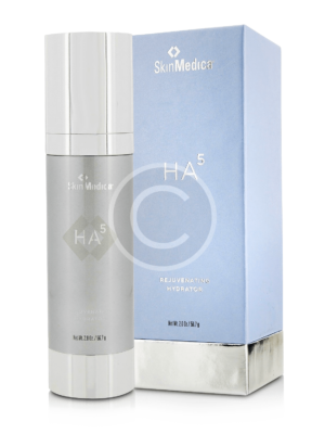 SkinMedica HA5 Rejuvenating Hydrator bottle and box.